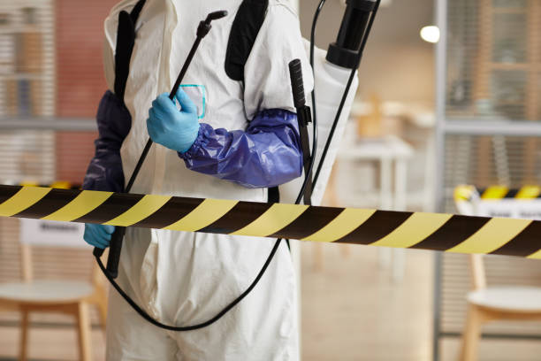 Professional Biohazard Cleanup technician working in Englewood, NJ